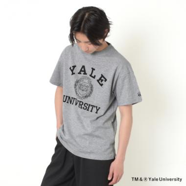 【YALE】コットン・半袖カレッジプリントTシャツ