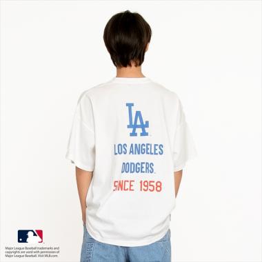 MLB】チームロゴプリント半袖Tシャツ(140 シロ(Dodgers