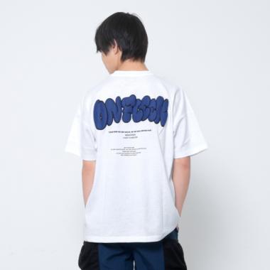 【STREET】【防汚加工】バックグラフィック発泡プリントビッグ半袖Tシャツ