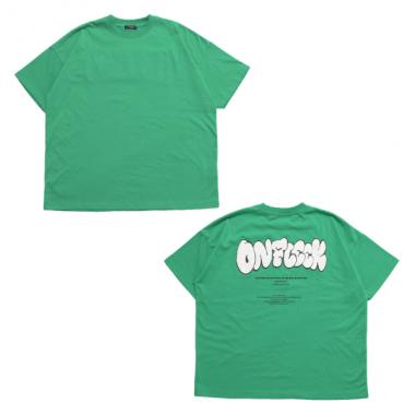 【STREET】【防汚加工】バックグラフィック発泡プリントビッグ半袖Tシャツ