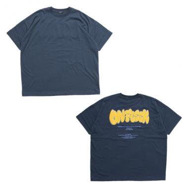 【STREET】【防汚加工】バックグラフィック発泡プリントビッグ半袖Tシャツ