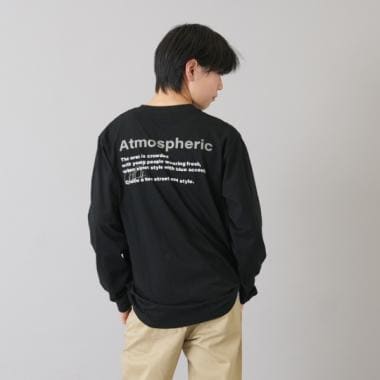【プチプラ】バックロゴ長袖Tシャツ