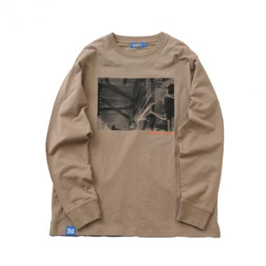 フォトフロントプリント長袖Tシャツ