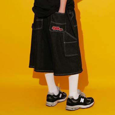 ダブルニーペインターバギーショーツ_GLSW