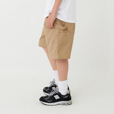 【撥水】ナイロンワッシャーペインターハーフパンツ