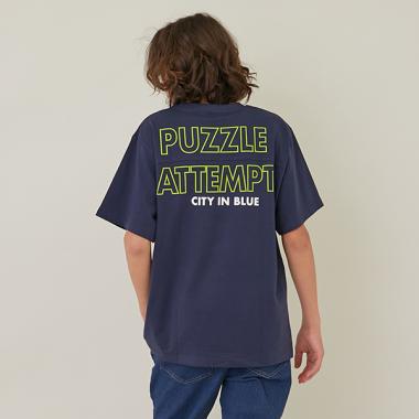 【大人向けサイズあり】バックリフレクタープリント半袖Tシャツ