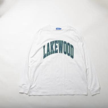 ビッグカレッジフロントプリント長袖Tシャツ