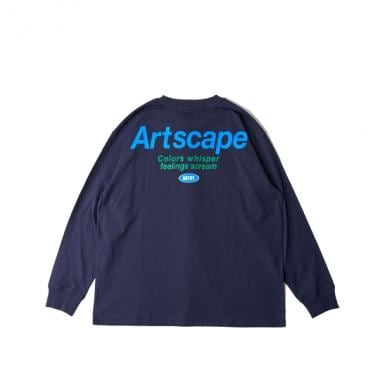 ポケットロゴプリント長袖Tシャツ