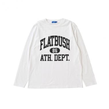 【プチプラ】フロントカレッジロゴ長袖Tシャツ
