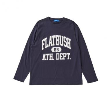 【プチプラ】フロントカレッジロゴ長袖Tシャツ