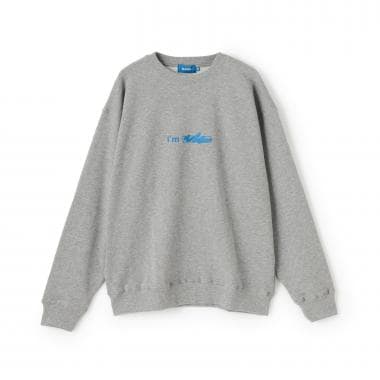 【毛玉になりにくい】I 'm ロゴフロントプリント