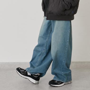 バレルレッグデニムパンツ