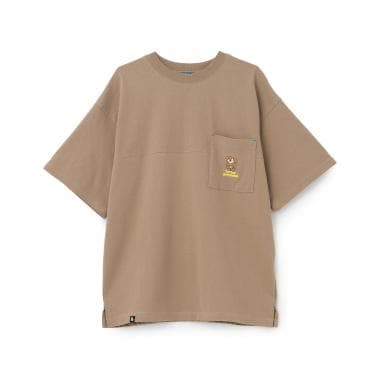 ワンポイント刺しゅうポケット付Tシャツ