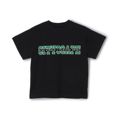 【SKIT0LY】【接触冷感】ハイクールコットン・オリジナルフロントプリント半袖Tシャツ