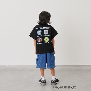 【SKIT0LY】【BAYBLADE X】プリント半袖Tシャツ