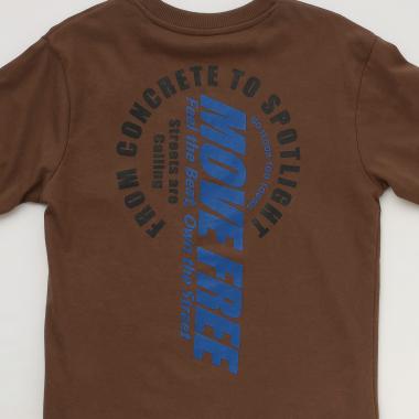 【プチプラ】バックサークルロゴ長袖Tシャツ_SK