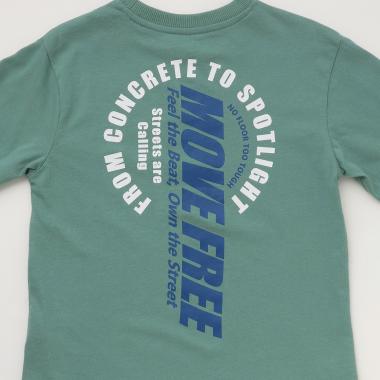 【プチプラ】バックサークルロゴ長袖Tシャツ_SK