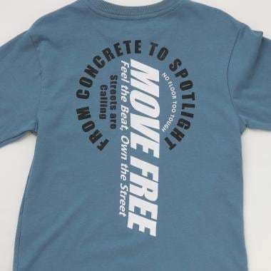 【プチプラ】バックサークルロゴ長袖Tシャツ_SK