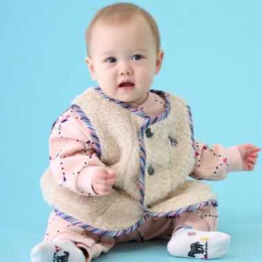 ボア新生児ベスト