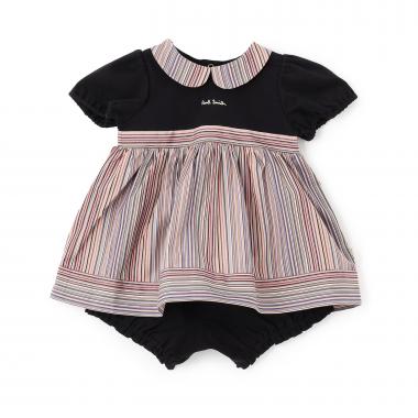 シグネチャーストライプチュニックブルマセット