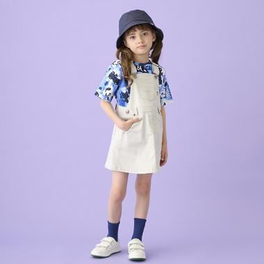ロゴエンボスデニムジャンスカ