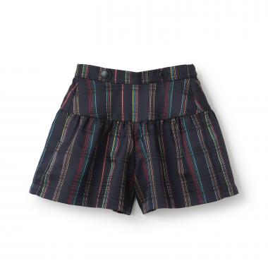 チェックジャカードタフタキュロット