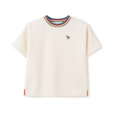 アーティストストライプリブ半袖Tシャツ