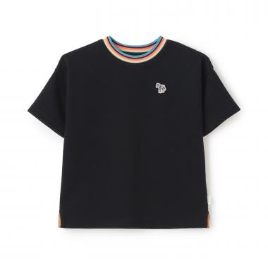 アーティストストライプリブ半袖Tシャツ