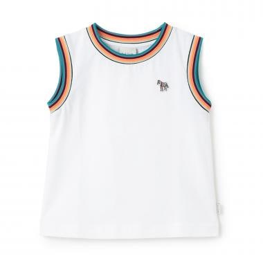 ストライプリブタンクトップ