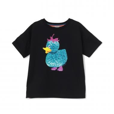 イチゴアヒルプリント半袖Tシャツ