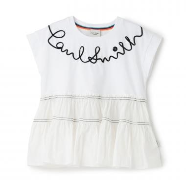 コード刺しゅうロゴチュニック