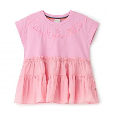 コード刺しゅうロゴチュニック