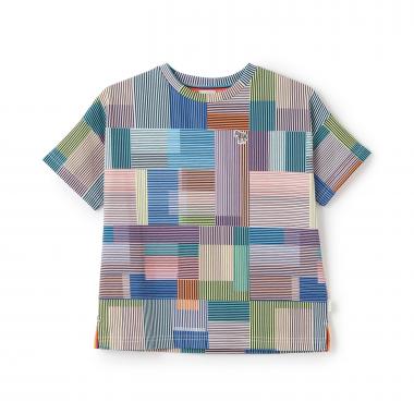 ランダムチェック半袖Tシャツ