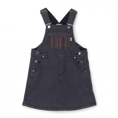 ポケットストライプ刺しゅうデニムジャンスカ