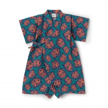 総柄プリント甚平オール