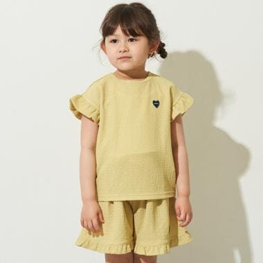 楊柳 肩フリルノースリーブ(100cm カラシ): キッズ - ナルミヤ