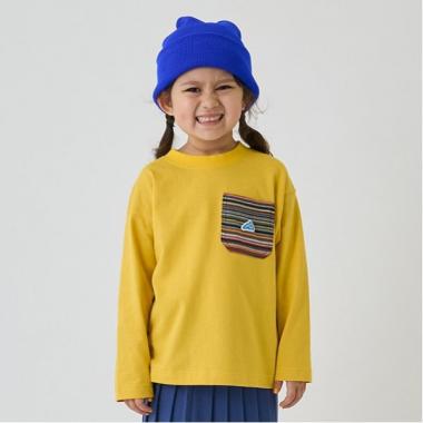 【防汚加工】柄ポケット Tシャツ