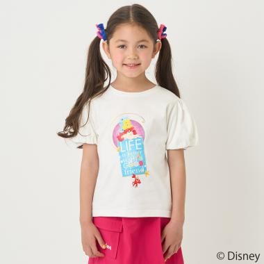 【防汚撥水】【ディズニープリンセス】パフスリーブＴシャツ