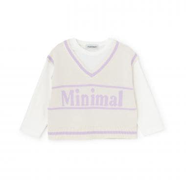 【アラエル】ベストレイヤードTシャツ