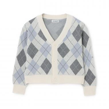 【アラエル】アーガイルカーディガン