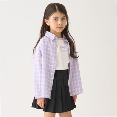 【インナーセット】長袖チェックシャツ