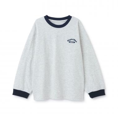 バックイラスト長袖Tシャツ