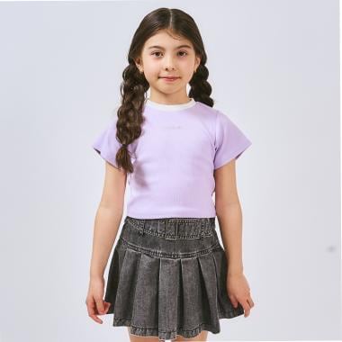 【サラサラプラス】【吸水速乾】テレコ半袖ちびT