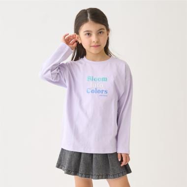 【綿100】【プチプラ】アソートグラフィック長袖Tシャツ