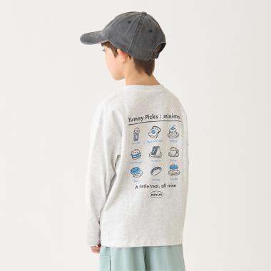 【綿100】【プチプラ】アソートグラフィック長袖Tシャツ