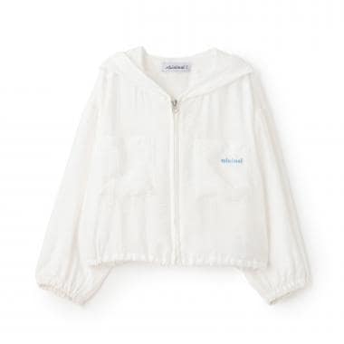 【UVカット】【冷房対策】シアーパーカー