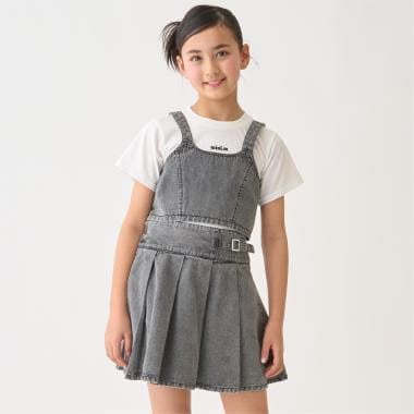 【即コーデ感性】【インナーつき】デニムビスチェ・スカパンセットアップ