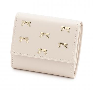 リボンボックスコイン三つ折り財布