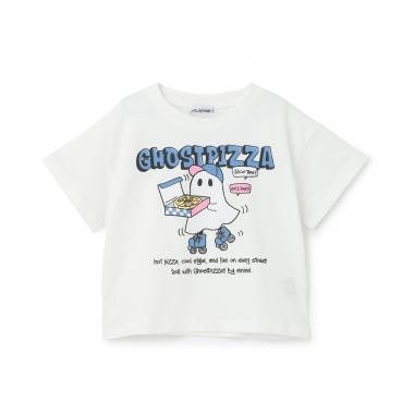 【綿100%】オバケイラストルーズ半袖Tシャツ