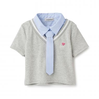 シャツレイヤードテレコTシャツ